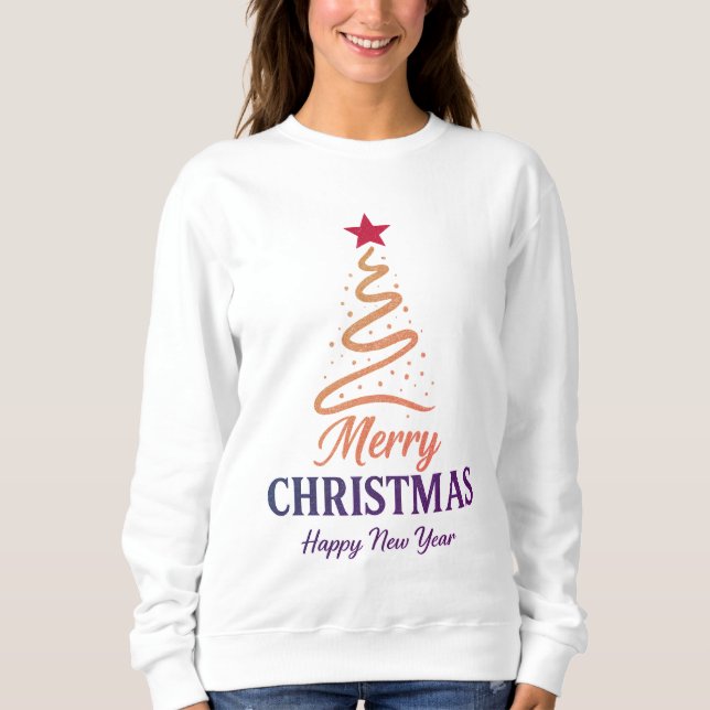 Merry Xmas Collection & 2-in-1 Xmas Message Gift T Shirt (Framsida)