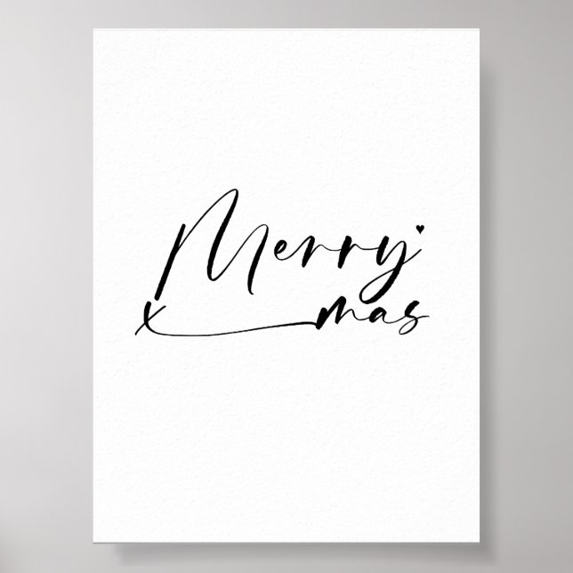 Merry Xmas - minimalistic typography poster (Framsidan)