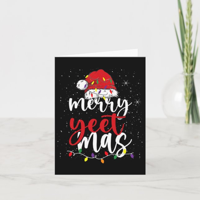 Merry Yeetmas Funny Merry Yeet Mas jul Slang Kort (Framsida)