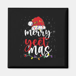Merry Yeetmas Funny Merry Yeet Mas jul Slang Magnet