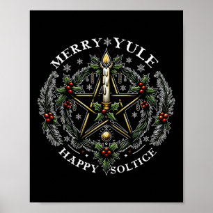 Merry Yule&amp; Lycklig Solstice Poster