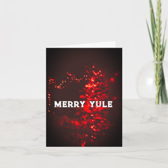 Merry Yule Christmas Card Helgkort (Framsida)
