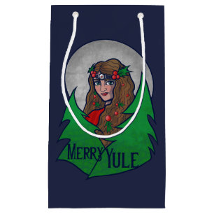 Merry Yule Goddess Art Pagan och Wiccan Yule