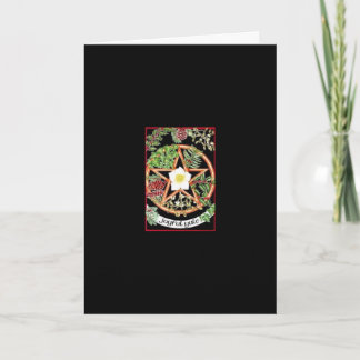 Merry Yule Greeting-kort Helgkort