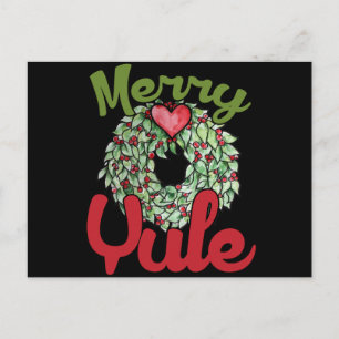 Merry Yule Helg Vykort