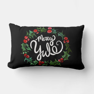 Merry Yule Pagan Helgdagars Wiccan Blsed Yule Lumbarkudde