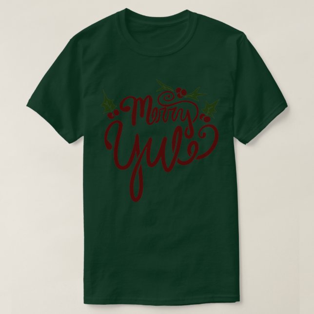 Merry Yule T Shirt (Design framsida)