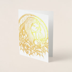 Merry Yule Witch Folierat Kort