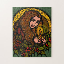 Merry Yule Witch Pussel