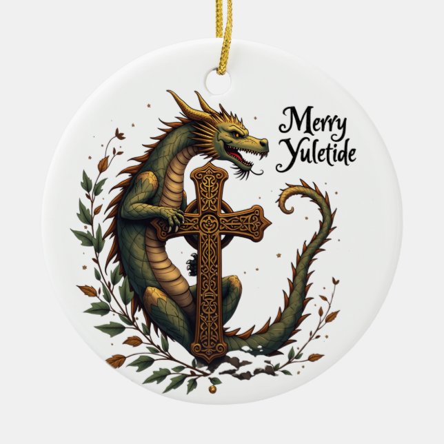 Merry Yuletide Dragon Ornament (Framsidan)