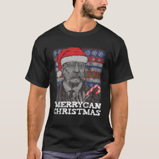 Merrycan jul Patriotic President Roosevelt U T Shirt