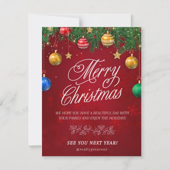 Merrycristmas Julkort (Framsida)