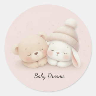 MerryMist Baby Dreams: Winter Blush – Etetrisk bar Runt Klistermärke