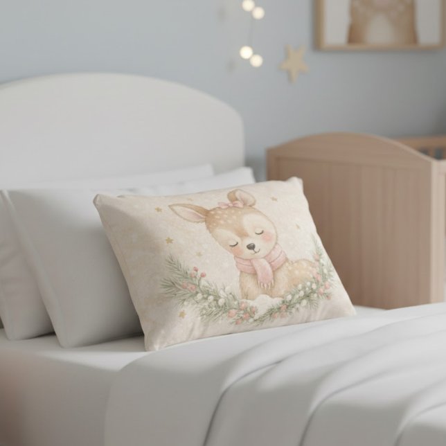 MerryMist Baby Dreams: Winter Blush – Ethereal Nur Prydnadskudde (Skapare uppladdad)