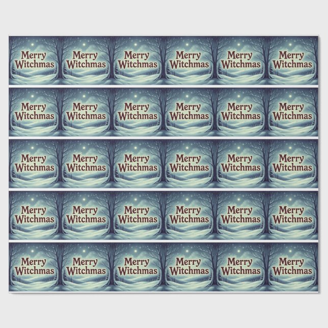 MerryWitchmas Presentpapper (Platt)