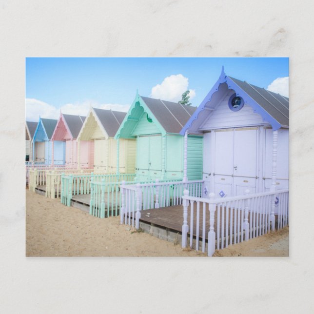 Mersea Island Beach Huts Vykort (Framsida)