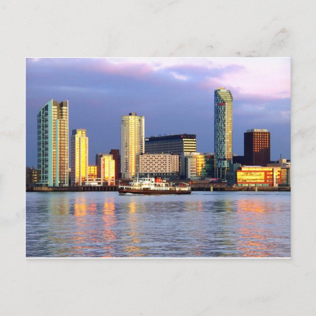 Mersey Ferry & LIverpool Waterfront Vykort (Framsida)