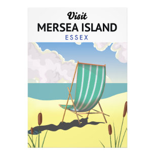 Mersia ö Essex-reseaffisch Fototryck