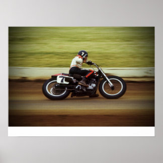 MERT LAWWILL POSTER - 1972 FLAT TRACK TÄVLING