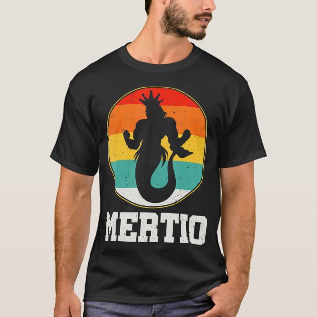 Mertio Security Merman Mermaid Mexican FIsh Uncle  T Shirt (Framsida)