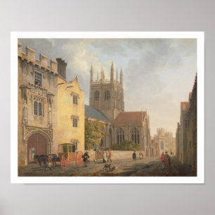 Merton College, Oxford, 1771 (olja på canvas) Poster