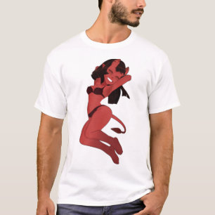 Meru the Succubus Cute Trendiget Stiker-Bad Girl T Shirt