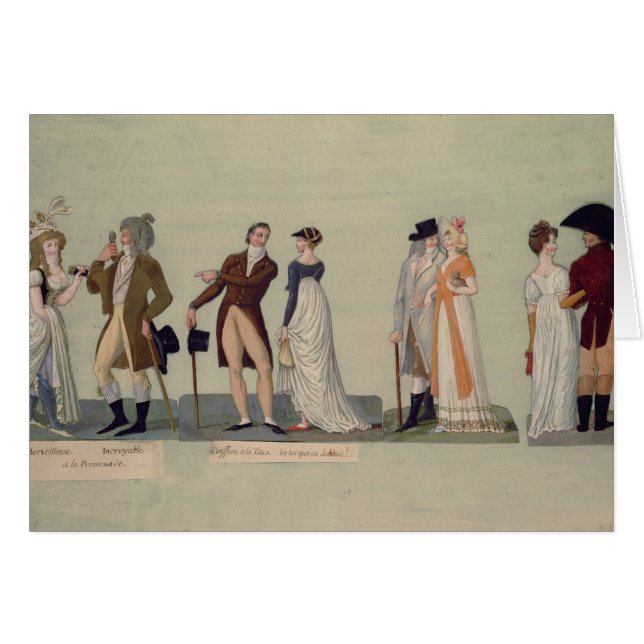 Merveilleuse… Incroyable promenera Hälsningskort (Framsidan Horizontal)