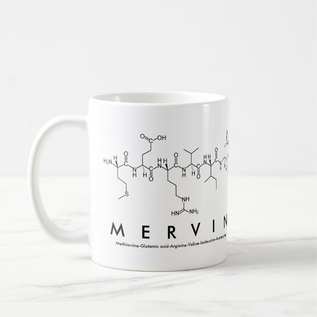 Mervin peptide namn mugg (Vänster)