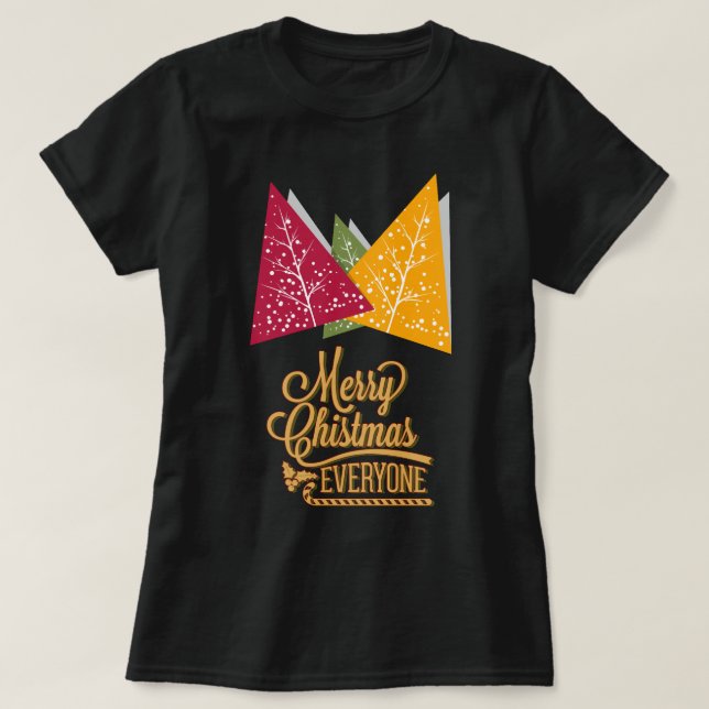 Mery christmas för alla t shirt (Design framsida)