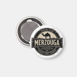 Merzouga Sahara Kamelritt Vintage Märke | Retro M Magnet