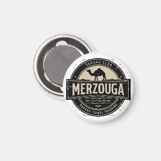 Merzouga Sahara Kamelritt Vintage Märke | Retro M Magnet