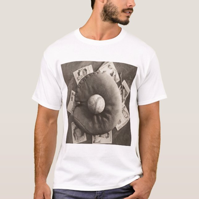 MES01BWD3 baseball Cards.tif T Shirt (Framsida)