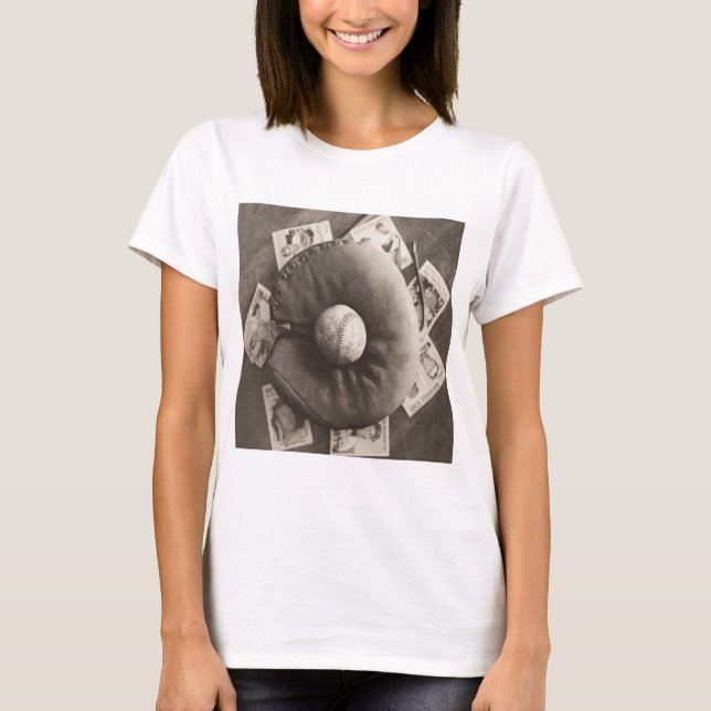 MES01BWD3 baseball Cards.tif T Shirt (Framsida)