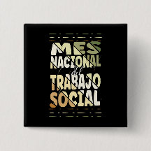 Mes Nacional del Trabajo Social Button