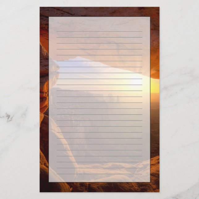 Mesa Arch, Canyonlands nationalpark Brevpapper (Framsida)