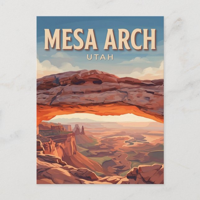 Mesa Arch Moab Utah Vykort (Framsida)