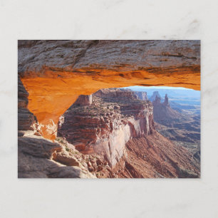 Mesa Arch Soluppgång vykort