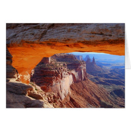 Mesa Arch Sunrise Utah Card Hälsningskort