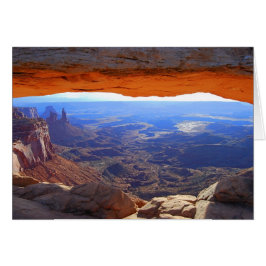 Mesa Arch Utah Card Hälsningskort