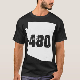 Mesa Arizona 480-områdeskod T Shirt