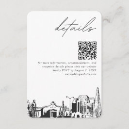 Mesa Arizona Bröllop - detaljer QR-kod Small Tilläggskort
