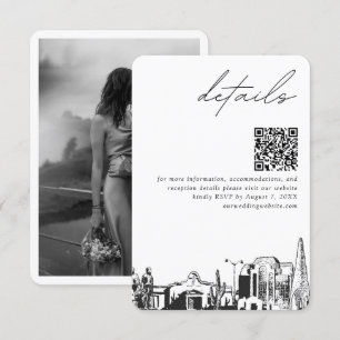 Mesa Arizona Bröllop - detaljer QR-kod Small Tilläggskort