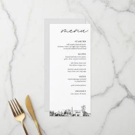 Mesa Arizona Bröllop Dinner Menu Meny