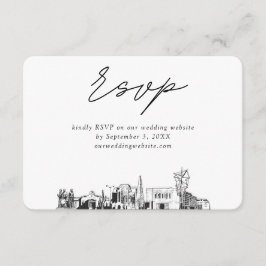 Mesa Arizona Bröllop Minimalist Sketch OSA Tilläggskort