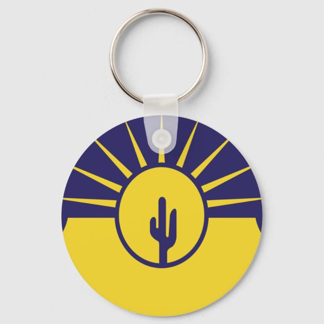 Mesa (Arizona) flagga Keychain Nyckelring (Framsida)