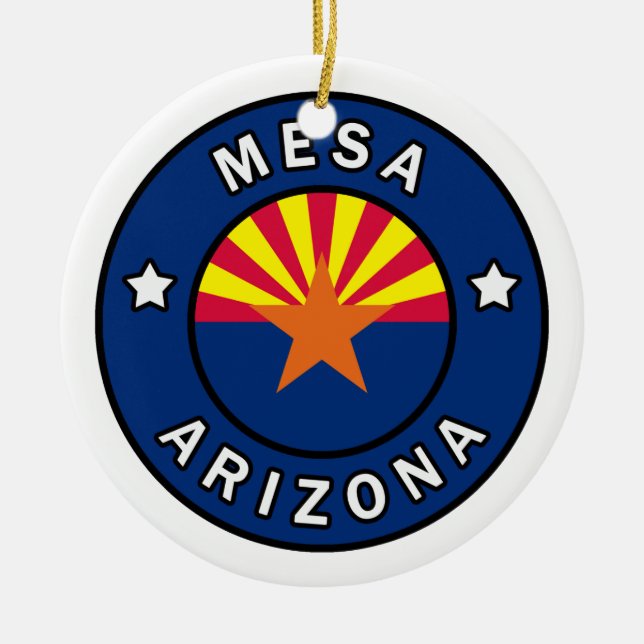 Mesa Arizona Julgransprydnad Keramik (Framsidan)