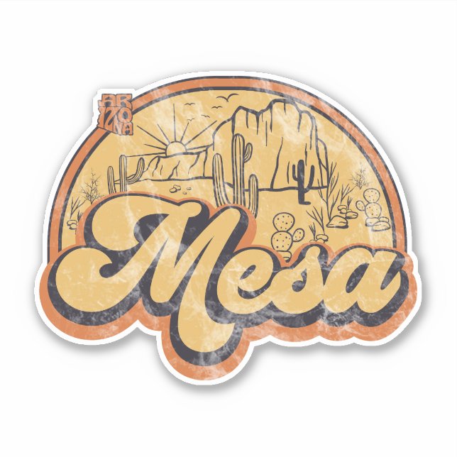 Mesa, Arizona  Klistermärken (Framsida)