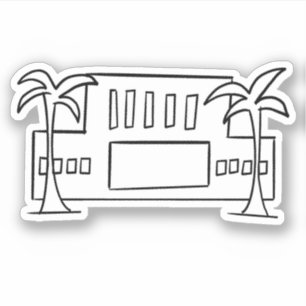 Mesa Arizona LDS tempel enkel kontur mormon Klistermärken