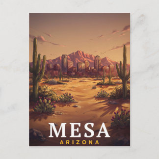 Mesa Arizona Ökenhorisont Resa Vykort