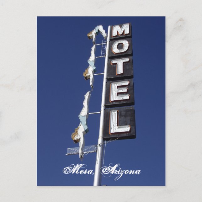 Mesa, Arizona Scenia Postcard Vykort (Framsida)